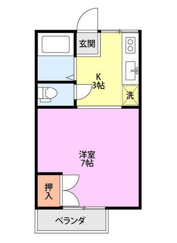新潟県新潟市東区物見山４丁目 1K アパート 賃貸物件詳細