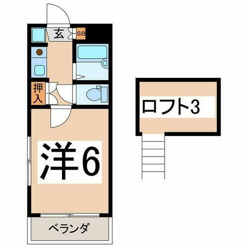 山梨県甲府市千塚３丁目 甲府駅 1K アパート 賃貸物件詳細