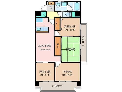 三重県松阪市末広町２丁目 松阪駅 4LDK マンション 賃貸物件詳細