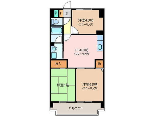 三重県松阪市末広町２丁目 松阪駅 3DK マンション 賃貸物件詳細