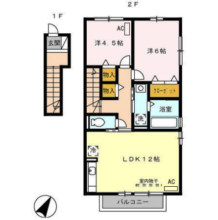 愛知県豊橋市東脇４丁目 豊橋駅 2LDK アパート 賃貸物件詳細