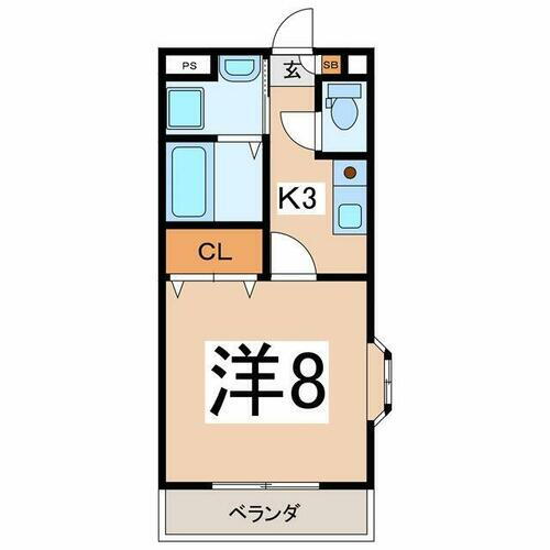 山梨県甲府市東光寺２丁目 金手駅 1K マンション 賃貸物件詳細