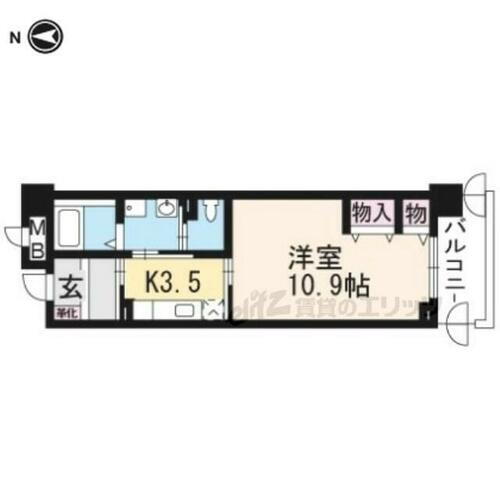 京都府京都市山科区音羽珍事町 四宮駅 1K マンション 賃貸物件詳細