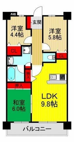 埼玉県蕨市中央３丁目 蕨駅 3LDK マンション 賃貸物件詳細