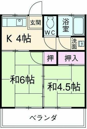 神奈川県川崎市宮前区南野川２丁目 鷺沼駅 2K アパート 賃貸物件詳細