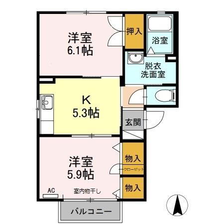 静岡県袋井市春岡 袋井駅 2K アパート 賃貸物件詳細