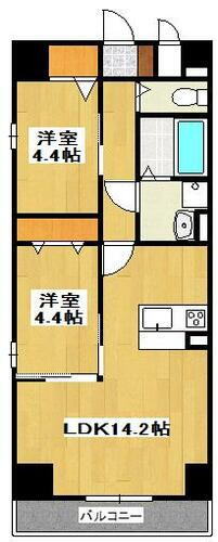 兵庫県姫路市安田４丁目 姫路駅 2LDK マンション 賃貸物件詳細