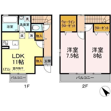 千葉県市川市相之川２丁目 南行徳駅 2LDK アパート 賃貸物件詳細