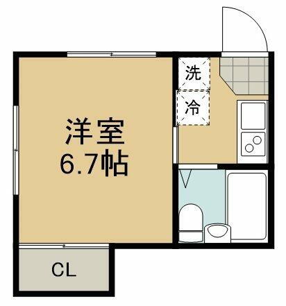 静岡県静岡市清水区横砂西町 清水駅 1K アパート 賃貸物件詳細