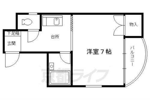 京都府京都市下京区忠庵町 五条駅 1K マンション 賃貸物件詳細