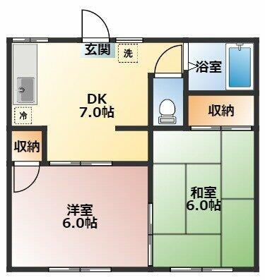 神奈川県横須賀市野比２丁目 ＹＲＰ野比駅 2DK アパート 賃貸物件詳細