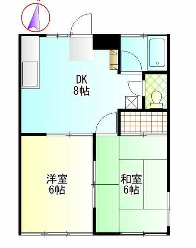 神奈川県横須賀市太田和２丁目 ＹＲＰ野比駅 2DK アパート 賃貸物件詳細