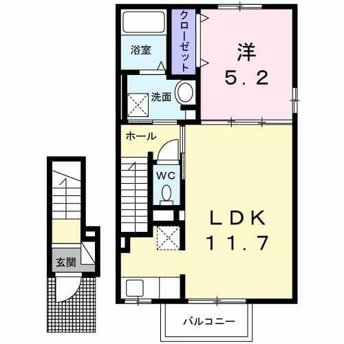 群馬県伊勢崎市日乃出町 新伊勢崎駅 1LDK アパート 賃貸物件詳細