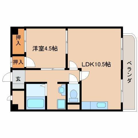 コーポ杉音 3階 1LDK 賃貸物件詳細