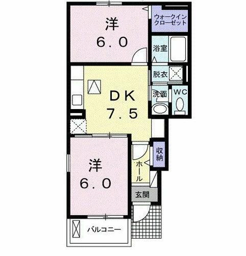 愛媛県松山市南高井町 久米駅 2DK アパート 賃貸物件詳細