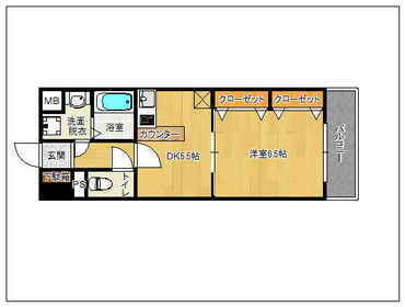 福岡県福岡市博多区板付４丁目 笹原駅 1DK マンション 賃貸物件詳細