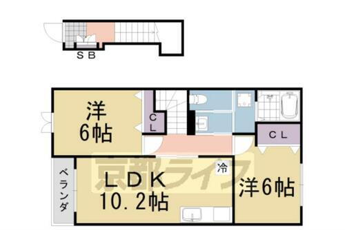 京都府南丹市園部町横田１号 園部駅 2LDK アパート 賃貸物件詳細