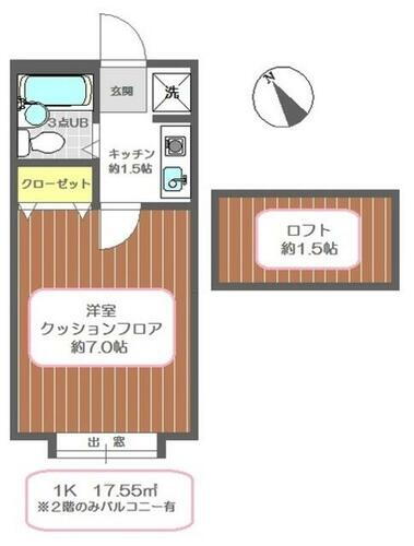 千葉県市川市新井２丁目 南行徳駅 1K アパート 賃貸物件詳細