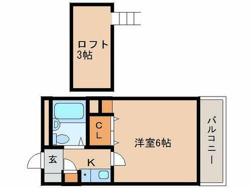 奈良県生駒市東松ケ丘 生駒駅 1K アパート 賃貸物件詳細