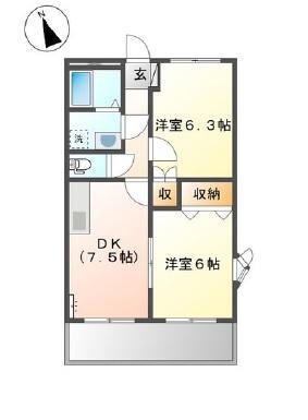 兵庫県姫路市飾磨区構２丁目 亀山駅 2DK マンション 賃貸物件詳細