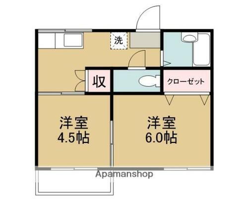 愛媛県今治市喜田村５丁目 伊予富田駅 2DK アパート 賃貸物件詳細