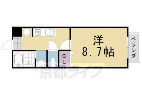 京都府京都市西京区上桂北ノ口町 上桂駅 1K アパート 賃貸物件詳細