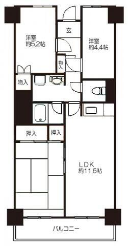 千葉県市川市塩焼２丁目 妙典駅 3LDK マンション 賃貸物件詳細