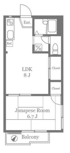 ヒルズ大崎 2階 1LDK 賃貸物件詳細