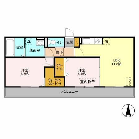Ｄｒｏｏｍ　ＳＡＫＵＲＡ．Ｊ 3階 2LDK 賃貸物件詳細