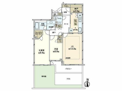 東京都新宿区下落合２丁目 目白駅 2LDK マンション 賃貸物件詳細