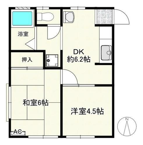 神奈川県横浜市青葉区荏田町 江田駅 2DK アパート 賃貸物件詳細