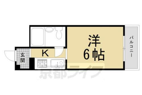 京都府京都市北区衣笠東開キ町 北野白梅町駅 1K マンション 賃貸物件詳細