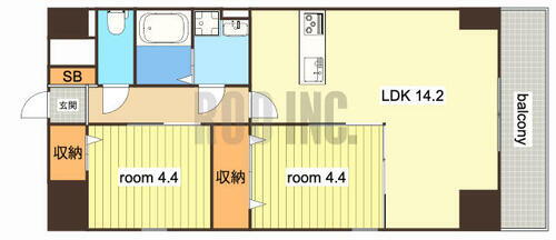 兵庫県姫路市安田４丁目 姫路駅 2LDK マンション 賃貸物件詳細