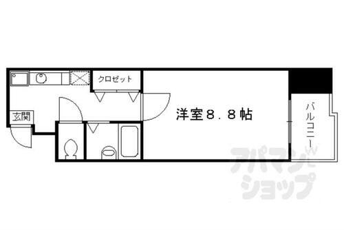 京都府京都市下京区岩上通仏光寺下る徳屋町 大宮駅 1K マンション 賃貸物件詳細