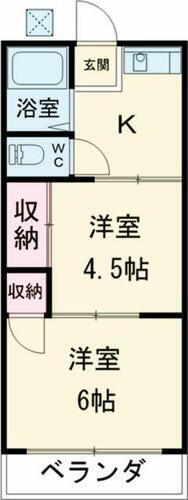 東京都武蔵野市関前２丁目 三鷹駅 2K アパート 賃貸物件詳細