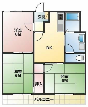 グリーンステージ中橋良　Ａ 1階 3DK 賃貸物件詳細