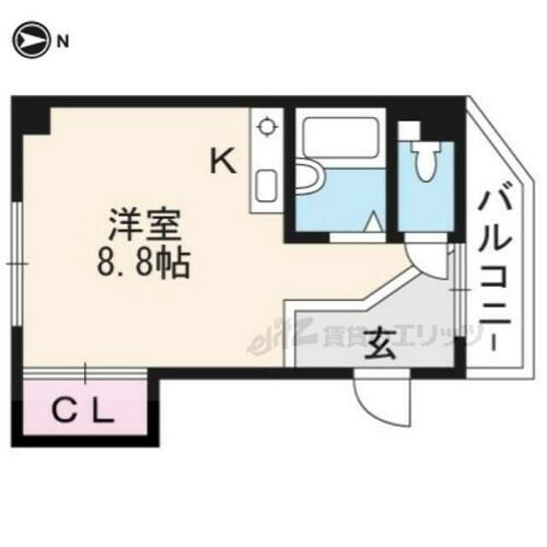 京都府京都市山科区竹鼻扇町 山科駅 ワンルーム マンション 賃貸物件詳細