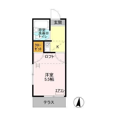 千葉県柏市篠籠田 豊四季駅 1K アパート 賃貸物件詳細