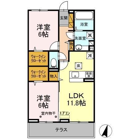 千葉県流山市市野谷 流山おおたかの森駅 2LDK マンション 賃貸物件詳細