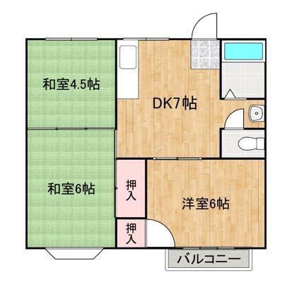 広島県福山市御幸町大字中津原 横尾駅 3DK アパート 賃貸物件詳細