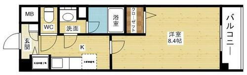 ベルマノワール 4階 1K 賃貸物件詳細