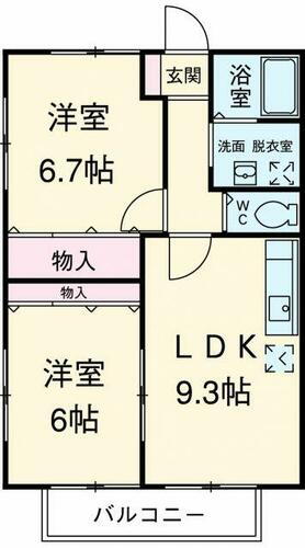 静岡県掛川市杉谷１丁目 掛川駅 2LDK アパート 賃貸物件詳細