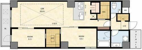 大阪府大阪市中央区南船場１丁目 長堀橋駅 2SLDK マンション 賃貸物件詳細