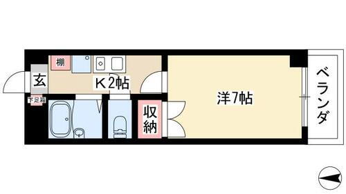 シーズンコート岩塚西 4階 1K 賃貸物件詳細