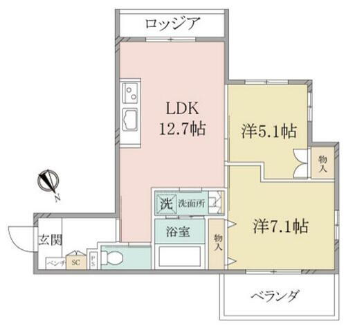 （シニア限定）ヘーベルヴィレッジ上板橋 3階 2LDK 賃貸物件詳細