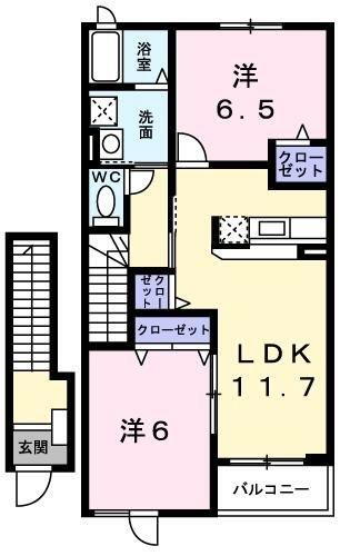 兵庫県神戸市西区玉津町丸塚 西明石駅 2LDK アパート 賃貸物件詳細