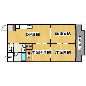 兵庫県明石市魚住町西岡 山陽魚住駅 3DK マンション 賃貸物件詳細