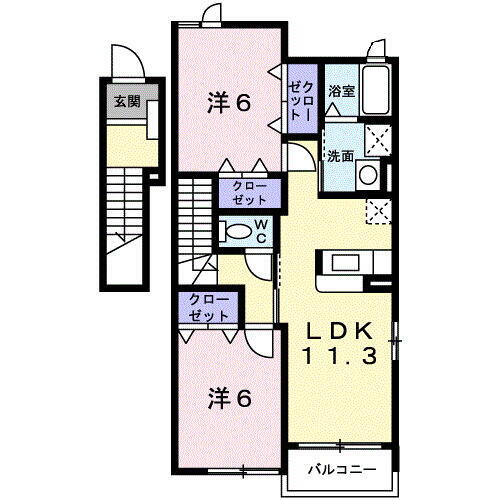 宮城県大崎市古川福浦１丁目 古川駅 2LDK アパート 賃貸物件詳細