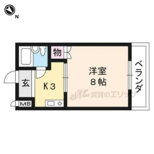 滋賀県大津市湖城が丘 膳所駅 1K マンション 賃貸物件詳細