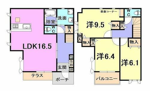 アメニティコート 3LDK 賃貸物件詳細